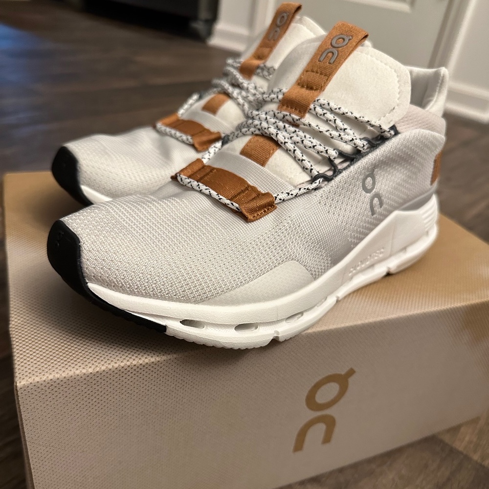 On running shoes: Cloudnova white pearl